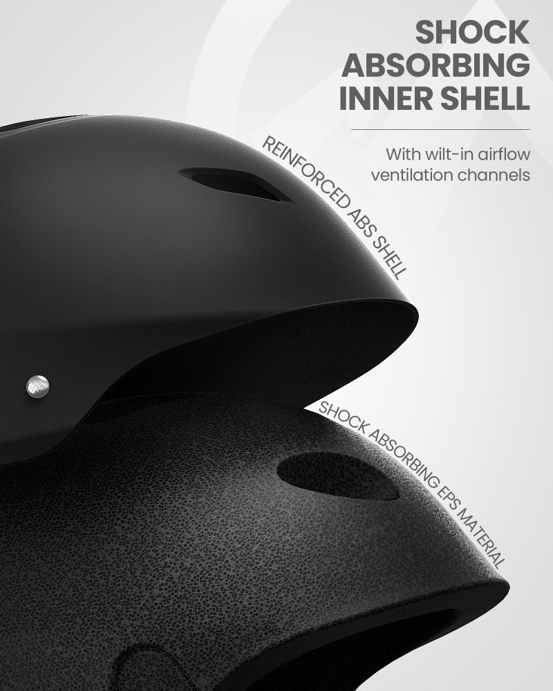 OutdoorMaster خوذة تزلج أوتدور ماستر كيلفن - خوذة تزلج للرجال والنساء والشباب (أسود، S) - Image 2